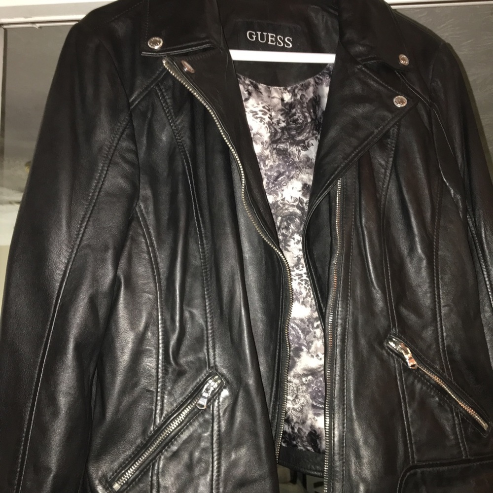 GUESS Real Leather Jacket